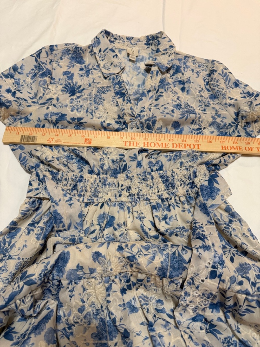 Joie Floral  Embroidered Tiered Midi Dress with Lining L NWT - Picture 5 of 9